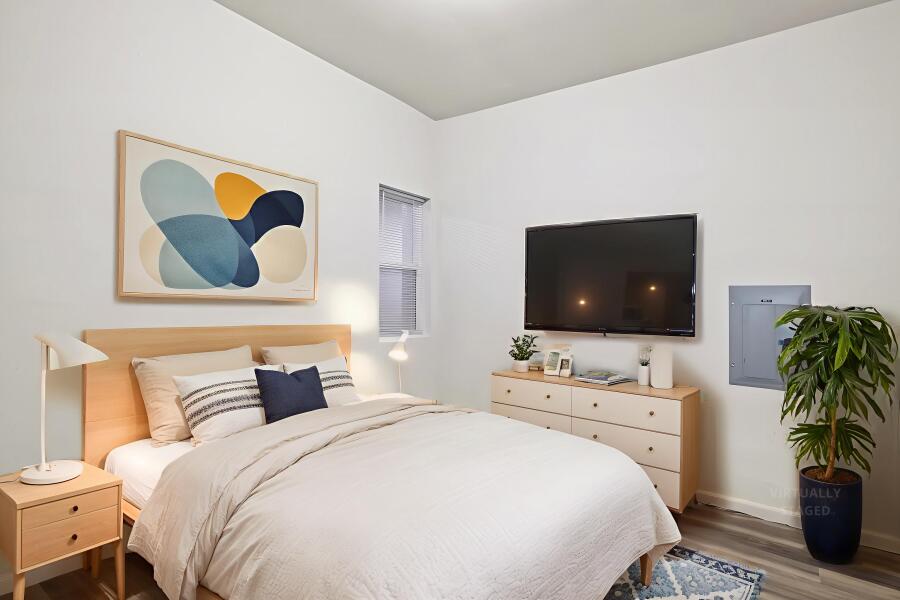 Unit 3 bedroom, virtually staged